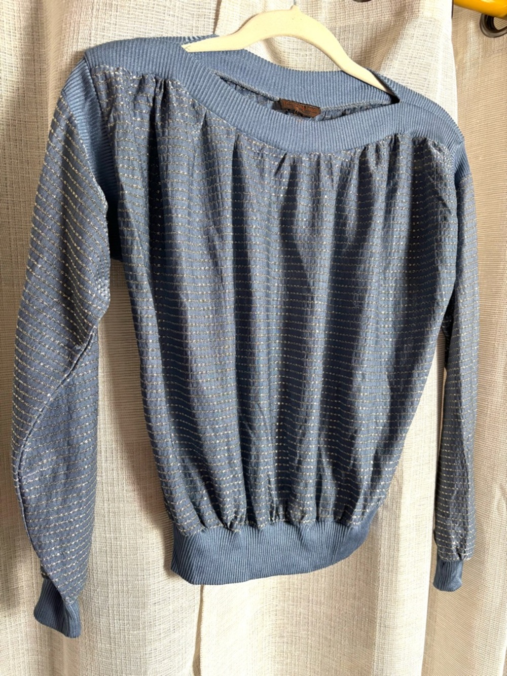 Vintage Yves Saint Laurent Disco Era  Long Sleeve Top - Picture 6 of 11